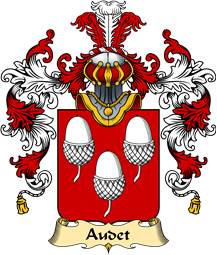 French Family Coat of Arms (v.25) Audet