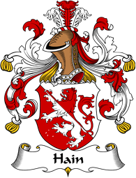 German Wappen Coat of Arms for Hain