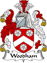 English Coat of Arms for the family Woodham