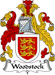 English Coat of Arms for the family Woodstock