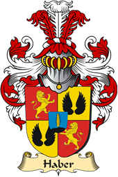 v.23 Coat of Family Arms from Germany for Haber