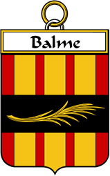 French Coat of Arms Badge for Balme
