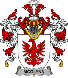 Irish Family Coat of Arms (v.25b) McGlynn or Glynn
