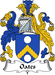 English Coat of Arms for the family Oates II