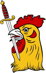 Cock Head Holding Sword