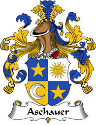 German Wappen Coat of Arms for Aschauer
