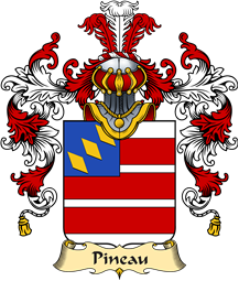 French Family Coat of Arms (v.25) Pineau or Pinault