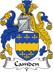 English Coat of Arms for the family Camden