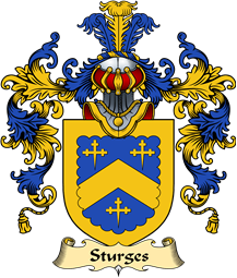 English Family Coat of Arms (v.25) Sturgis or Sturges