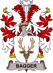 Coat of arms used by the Danish family Bagger