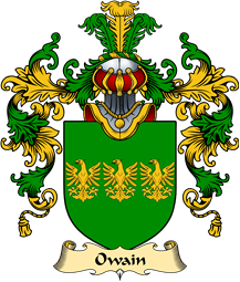 Welsh Family Coat of Arms (v.25) Owain (GWYNEDD)