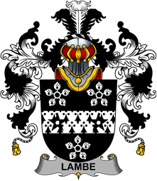 Irish Family Coat of Arms (v.25b) Lambe