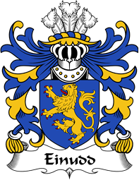 Welsh Coat of Arms for Einudd (GWERNGWY -of Dyffryn Clwyd)