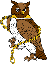 Owl Rampant Collared & Chained