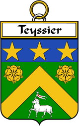 French Coat of Arms Badge for Teyssier