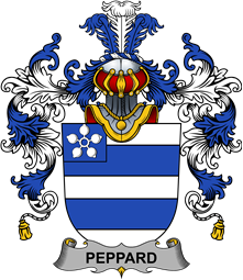 Irish Family Coat of Arms (v.25b) Peppard
