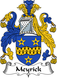 English Coat of Arms for the family Meyrick