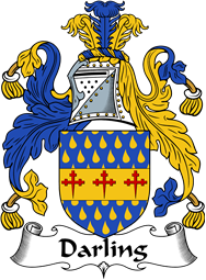 English Coat of Arms for the family Darling