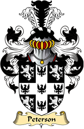 English Coat of Arms (v.23) for the family Peterson