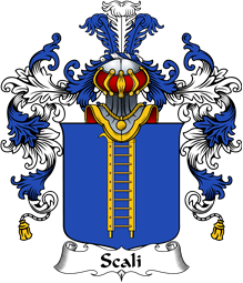 Italian Family Coat of Arms (v.25b) Scali