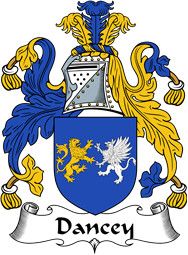 English Coat of Arms for the family Dancey or Dancy