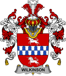 Irish Family Coat of Arms (v.25b) Wilkinson