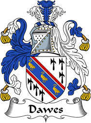 English Coat of Arms for the family Dawes