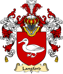 Welsh Family Coat of Arms (v.25) Langford (of Allington, Gresford, Denbighshire)
