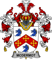 Irish Family Coat of Arms (v.25b) McDermot