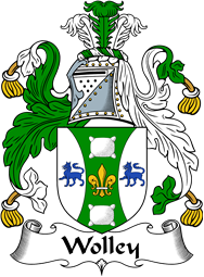 English Coat of Arms for the family Wolley