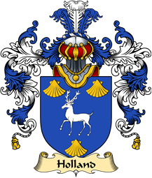 Irish Family Coat of Arms (v.25a) Holland