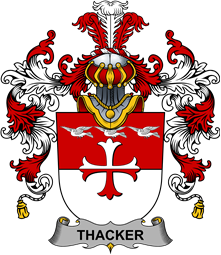 Irish Family Coat of Arms (v.25b) Thacker