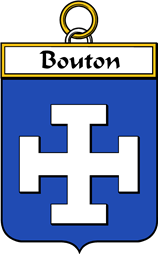 French Coat of Arms Badge for Bouton