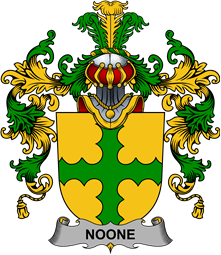 Irish Family Coat of Arms (v.25b) Noone or O