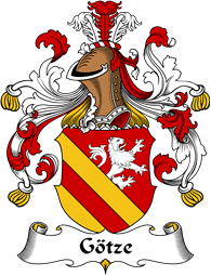 German Wappen Coat of Arms for Götze