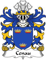 Welsh Coat of Arms for Cenau (AP COEL GODEBOG)