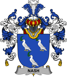 Irish Family Coat of Arms (v.25b) Nash or Naish