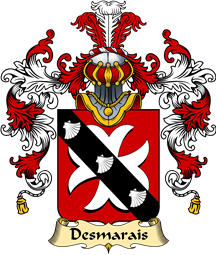 French Family Coat of Arms (v.25) Desmarais