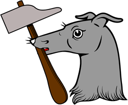 Greyhound Hd Holding Hammer