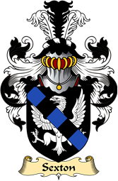 Irish Family Coat of Arms (v.23) for Sexton