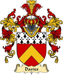 Welsh Family Coat of Arms (v.25) Davies (of Caerhun, Caernarfonshire)