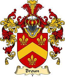 Scottish Family Coat of Arms (v.25) Broun