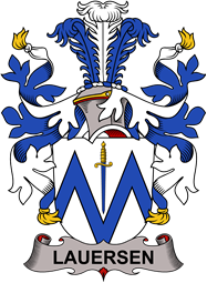 Coat of arms used by the Danish family Lauersen or Laursen