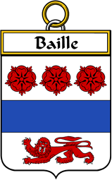 French Coat of Arms Badge for Baille