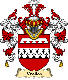 Welsh Family Coat of Arms (v.25) Wallas (or Wallace, of Glamorgan)