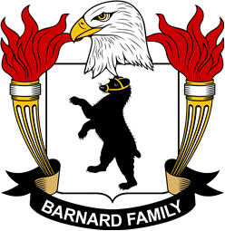 Coat of arms used by the Barnard family in the United States of America