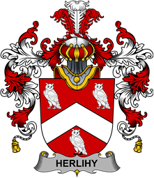 Irish Family Coat of Arms (v.25b) Herlihy or O