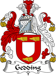 English Coat of Arms for the family Gedding