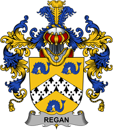 Irish Family Coat of Arms (v.25b) Regan or O
