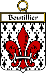 French Coat of Arms Badge for Boutillier